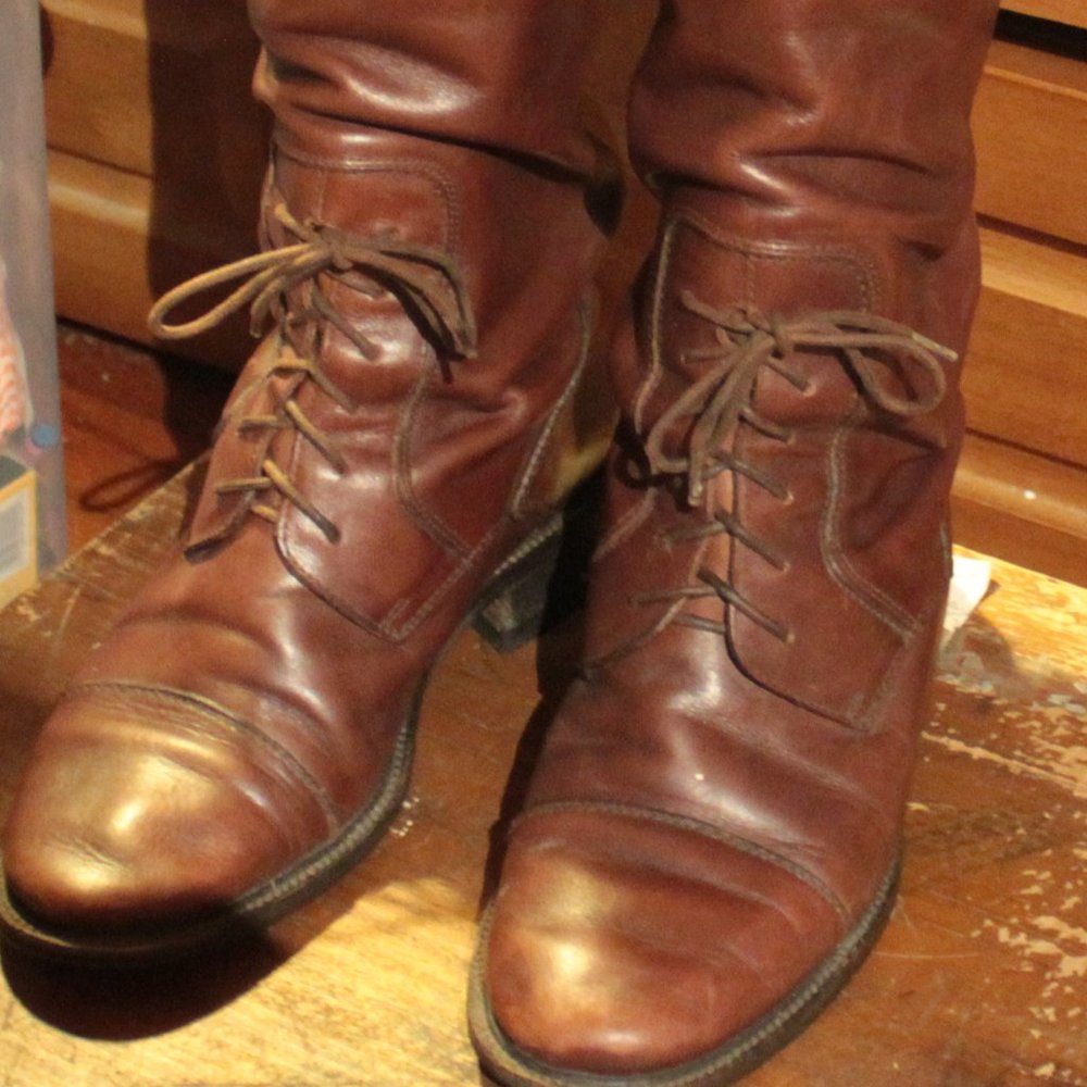 Vintage Joan David Breakfast Club Leather Riding Boots